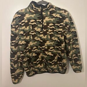 Camouflage Quarter-Zip Pullover